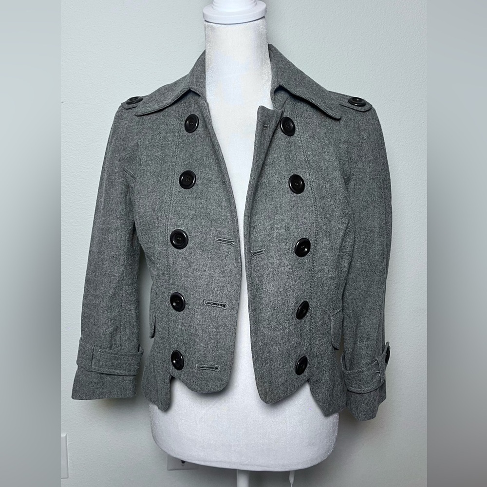 Robert Rodriguez Gray Double-Breasted Jacket
